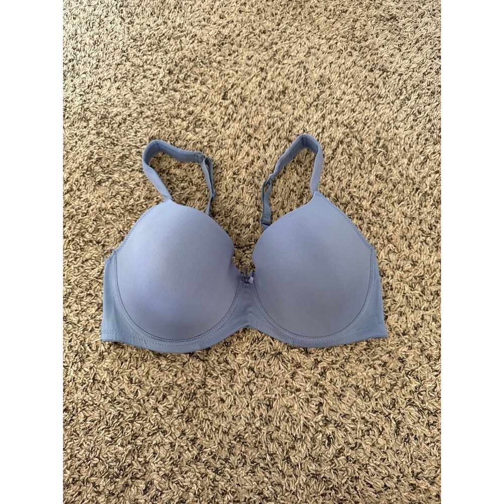 Laura Ashley Women's Blue Underwire Molded Cups Bra Size 38C